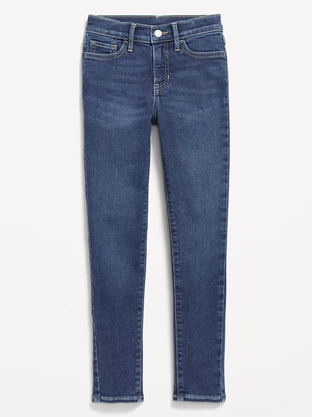 Old Navy High-Rise Rockstar 360° Stretch Jeggings for Girls, dark wash, size 8